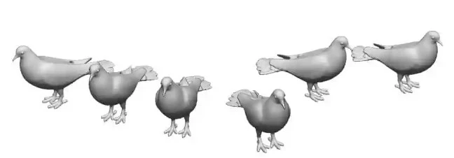 31403-043 O Gauge Pets, Wildlife & Livestock Pigeons - Pack of 10