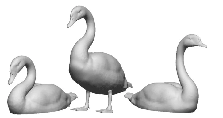 31407-148 N Gauge Pets, Wildlife & Livestock - Swans - Pack of 3