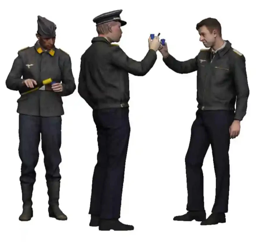 50603-072 1:72 Scale - World War Two - Luftwaffe Pilots Toasting