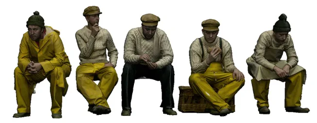 9022-148 N Gauge 1948-1968 British Railways - Seated Crew Bundle - Image 2