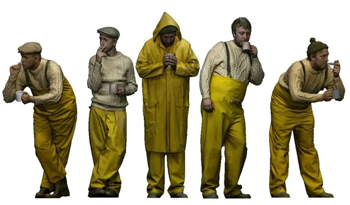 9026-043 O Gauge 1948-1968 British Railways - Fishermen at Rest Bundle - Image 2