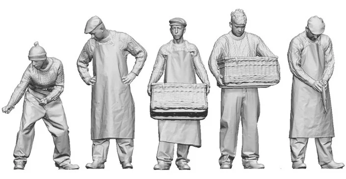 9027-043 O Gauge 1948-1968 British Railways - Fishermen Bundle