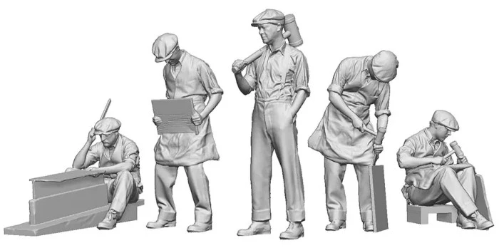 9038-076 OO Gauge 1922-1948 Pre-Grouping - Slate Worker Bundle