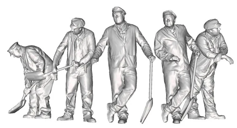 91071-076C OO Gauge 1948-1968 British Railways - Left-Hand Drive Fireman - Pack of 25 - Image 2