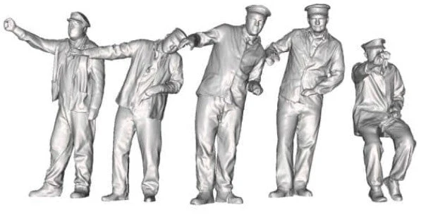 91091-076B OO Gauge 1948-1968 British Railways - Left Hand Drive Loco Driver Multi-Pack of 10