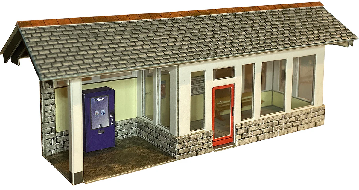 PO323 OO Modern Platform Shelter (Mini Kit)