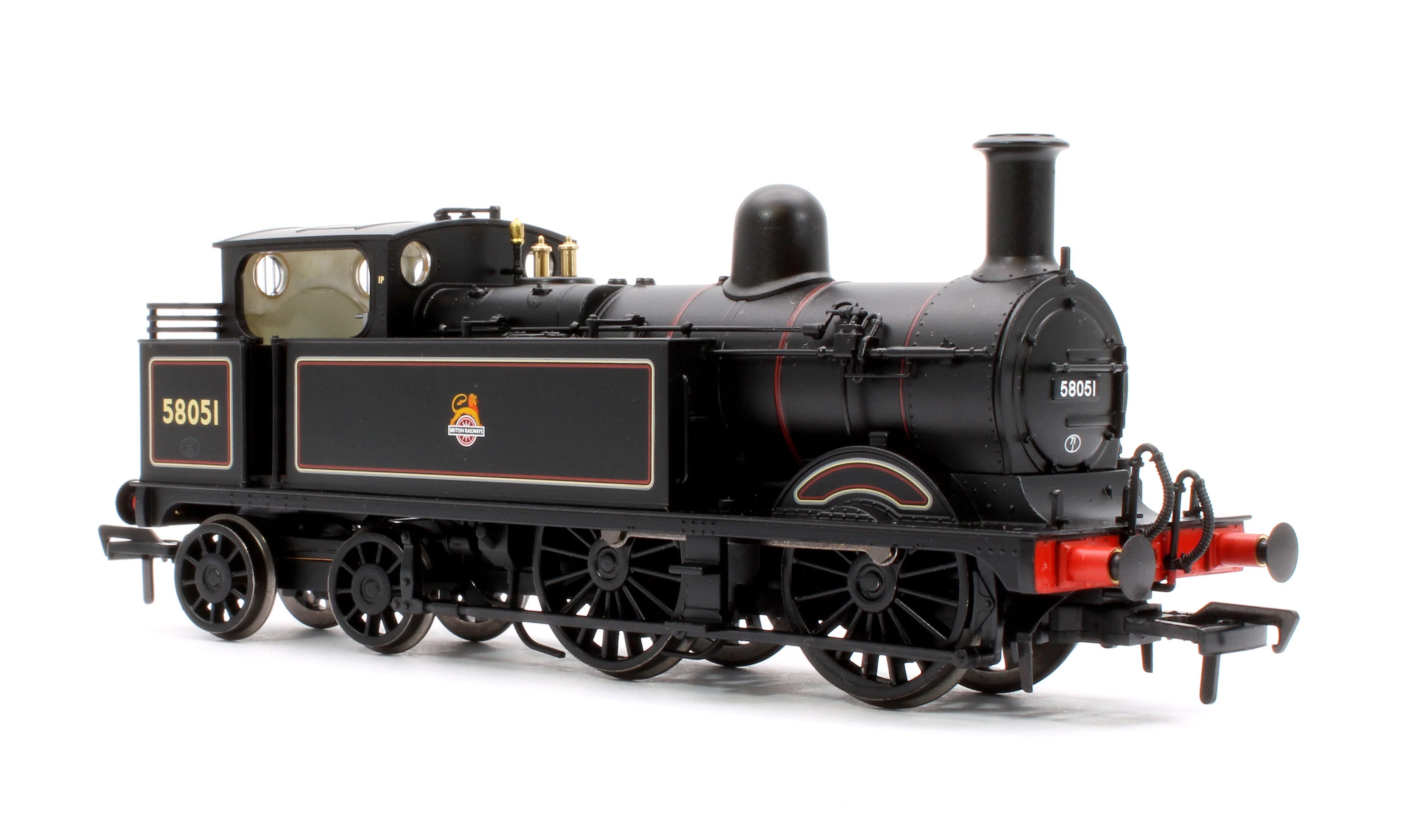 31-742ASF MR 1532 (1P) Tank 58051 BR Lined Black (Early Emblem) Steam Locomotive - DCC Sound - Image 4