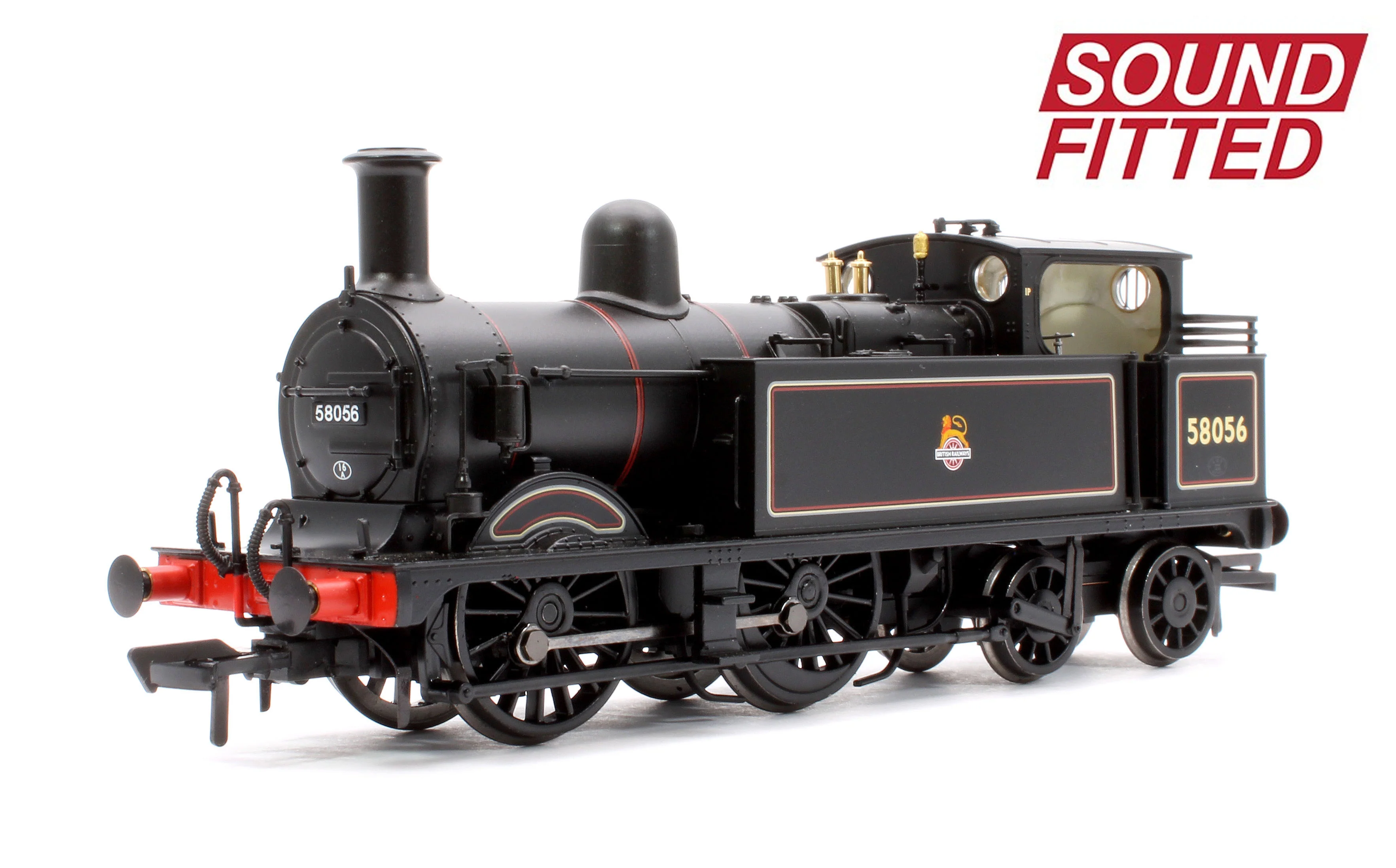 31-742BSF MR 1532 (1P) Tank 58056 BR Lined Black (Early Emblem) Steam Locomotive - DCC Sound