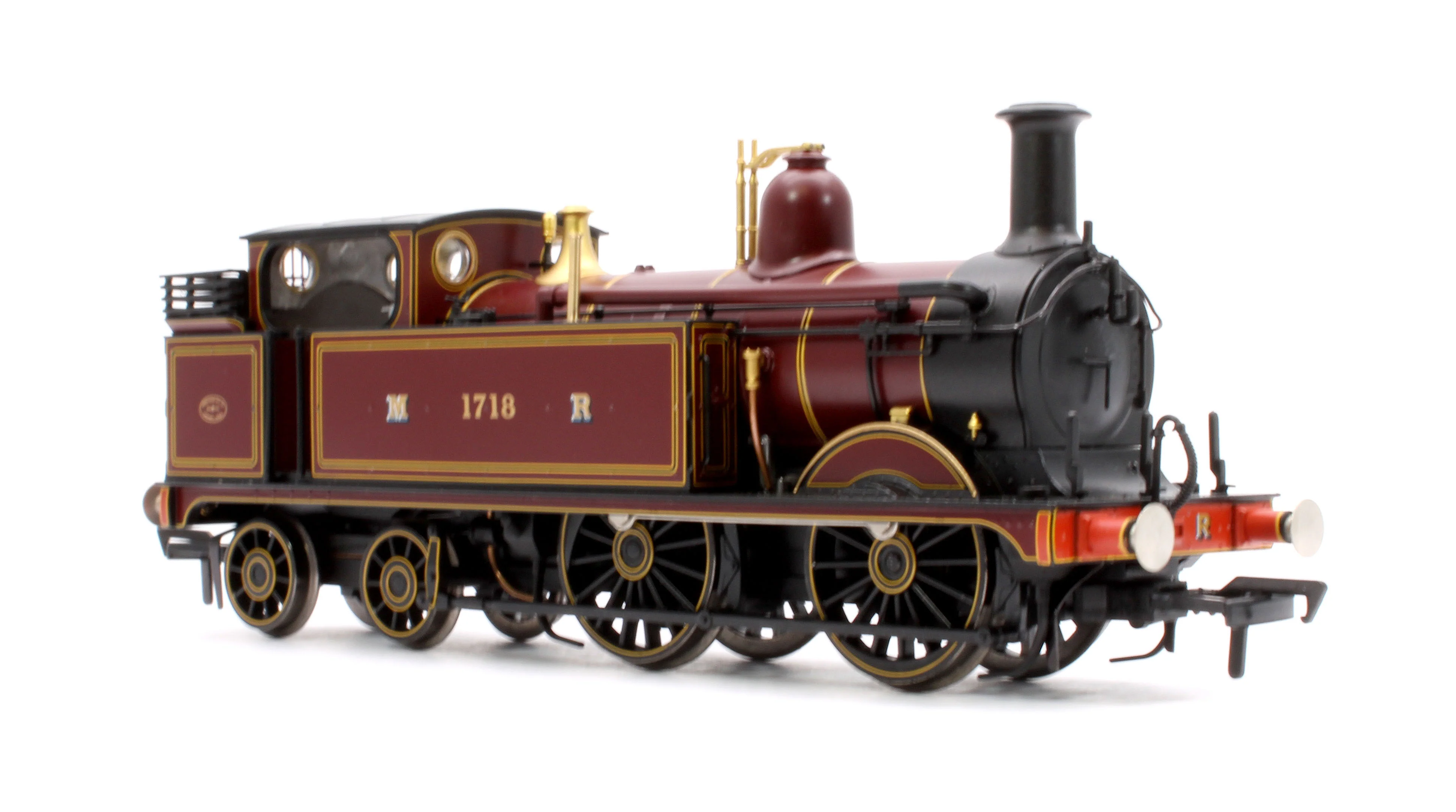 31-740BSF MR 1532 Tank 1718 Midland Railway Crimson Lake Steam Locomotive - DCC Sound - Image 4
