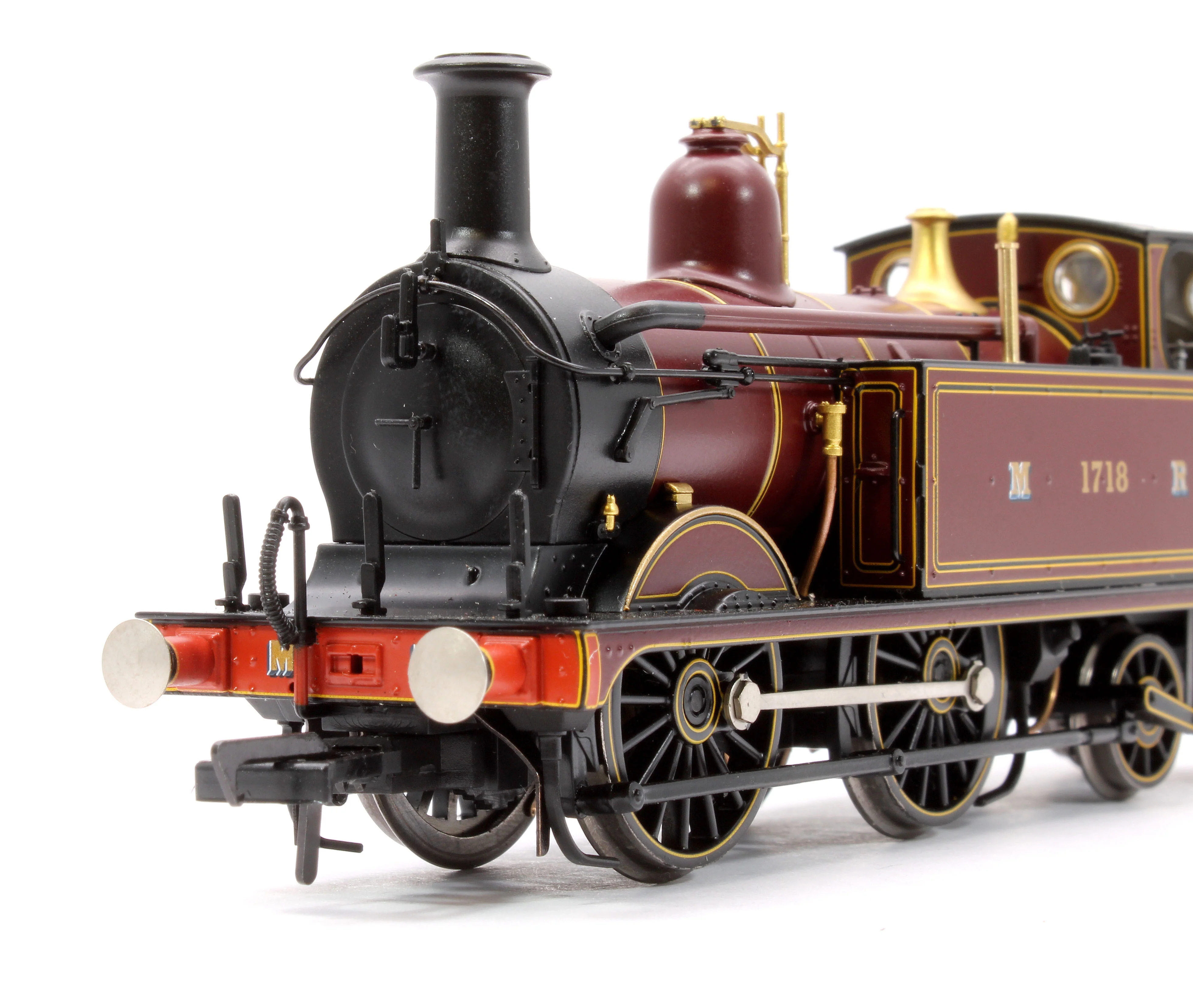 31-740BSF MR 1532 Tank 1718 Midland Railway Crimson Lake Steam Locomotive - DCC Sound - Image 7