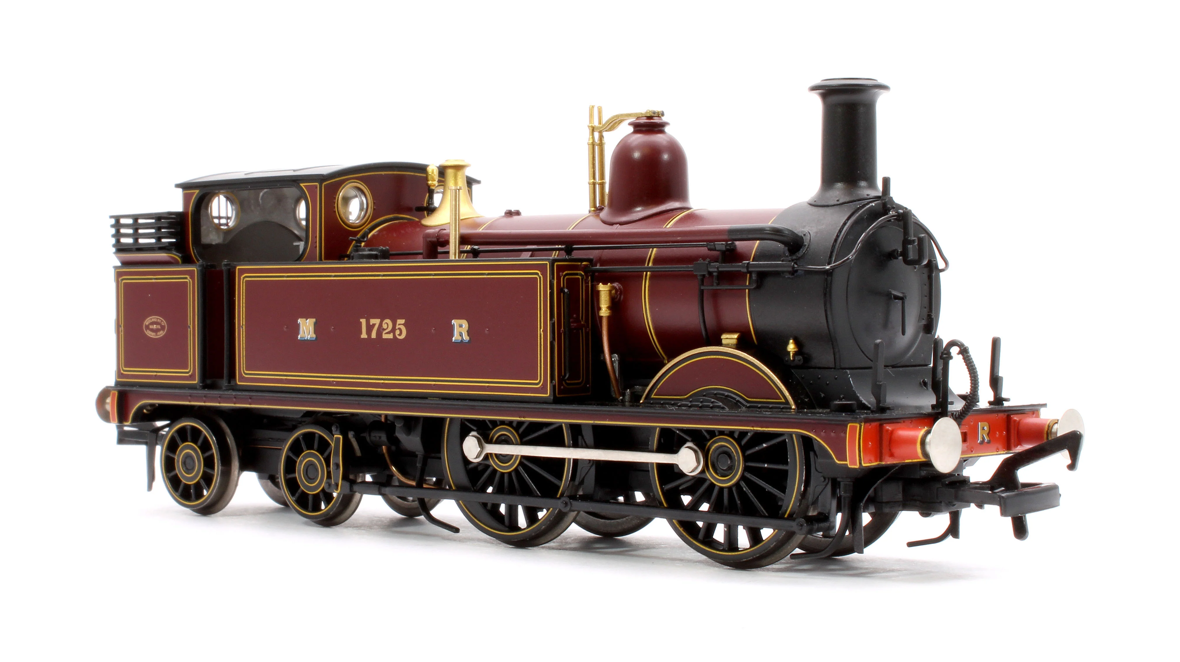 31-740ASF MR 1532 Tank 1725 Midland Railway Crimson Lake Steam Locomotive - DCC Sound - Image 4