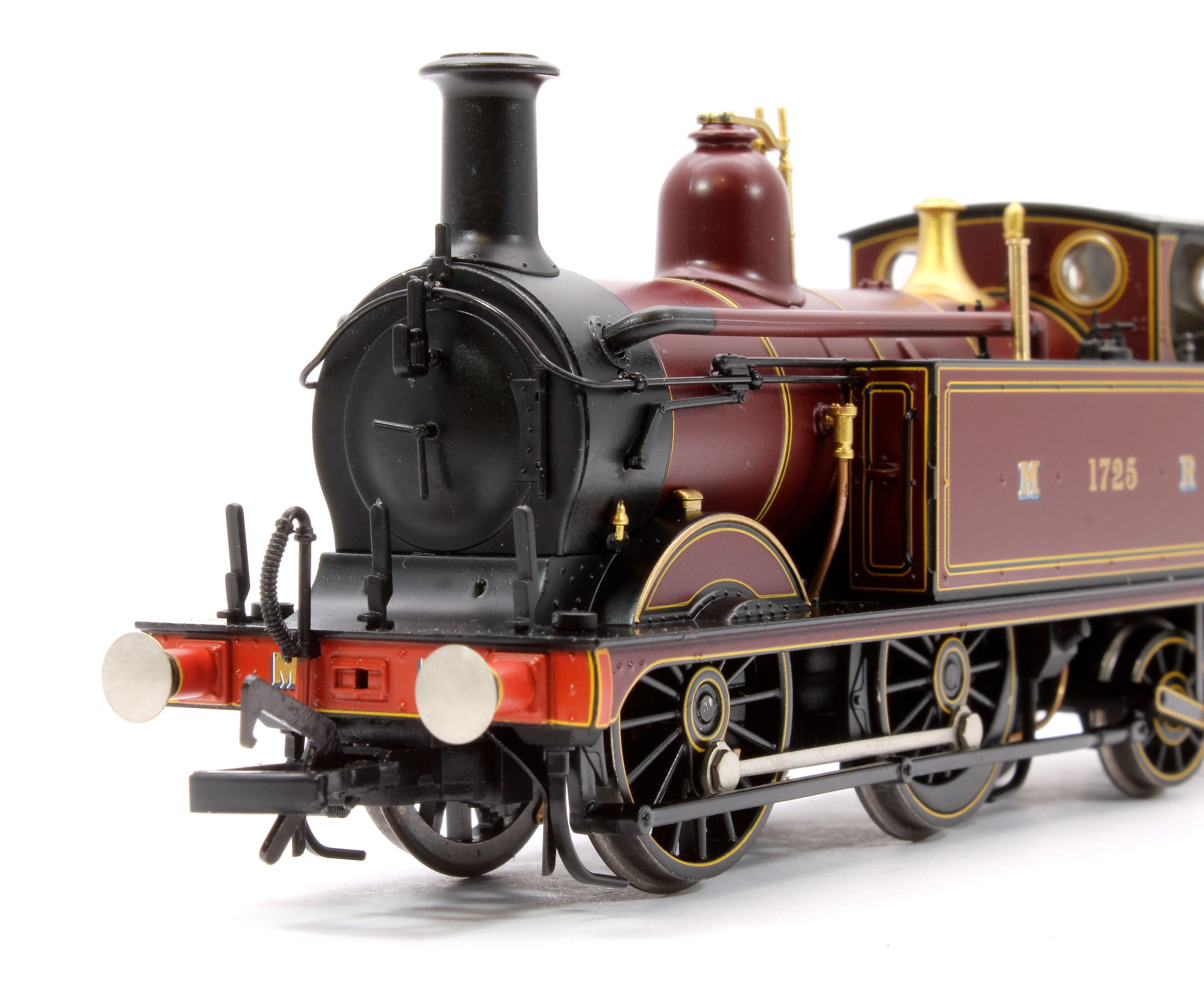 31-740ASF MR 1532 Tank 1725 Midland Railway Crimson Lake Steam Locomotive - DCC Sound - Image 7