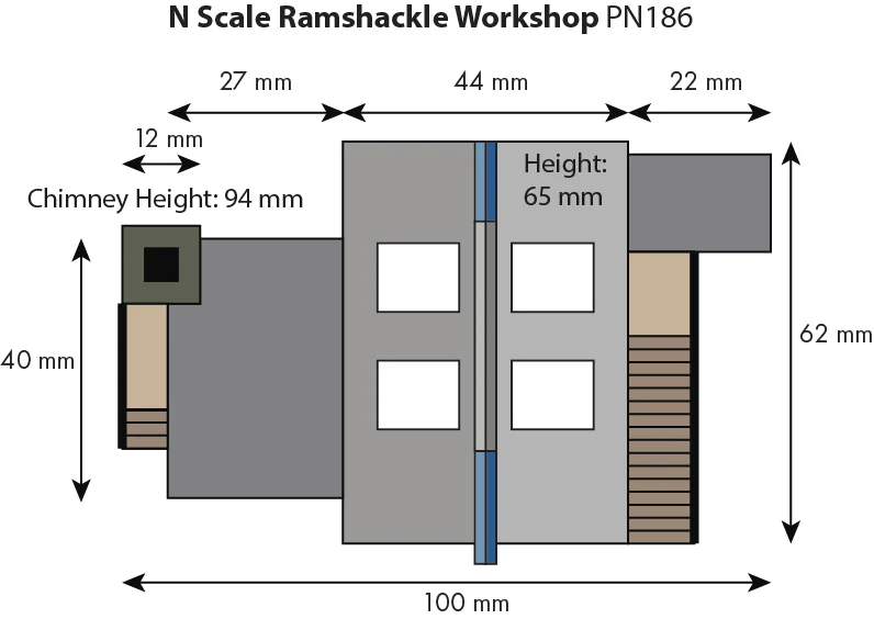 PN186 RAMSHACKLE WORKSHOP Building Kit - Image 2
