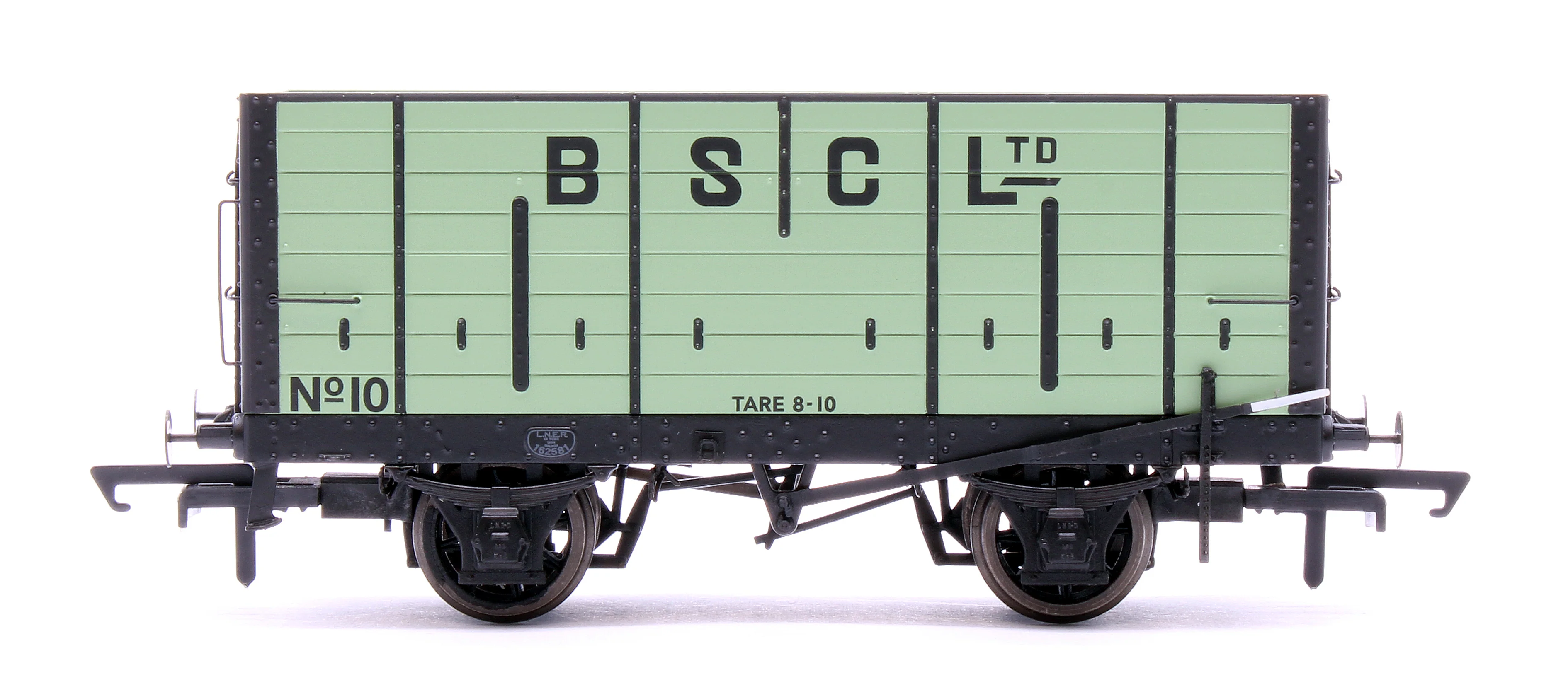 ACC2833 NER 20t Hopper - BSC (Internal User) Hopper - Pale Green, with black ironwork - Triple Pack - Image 4