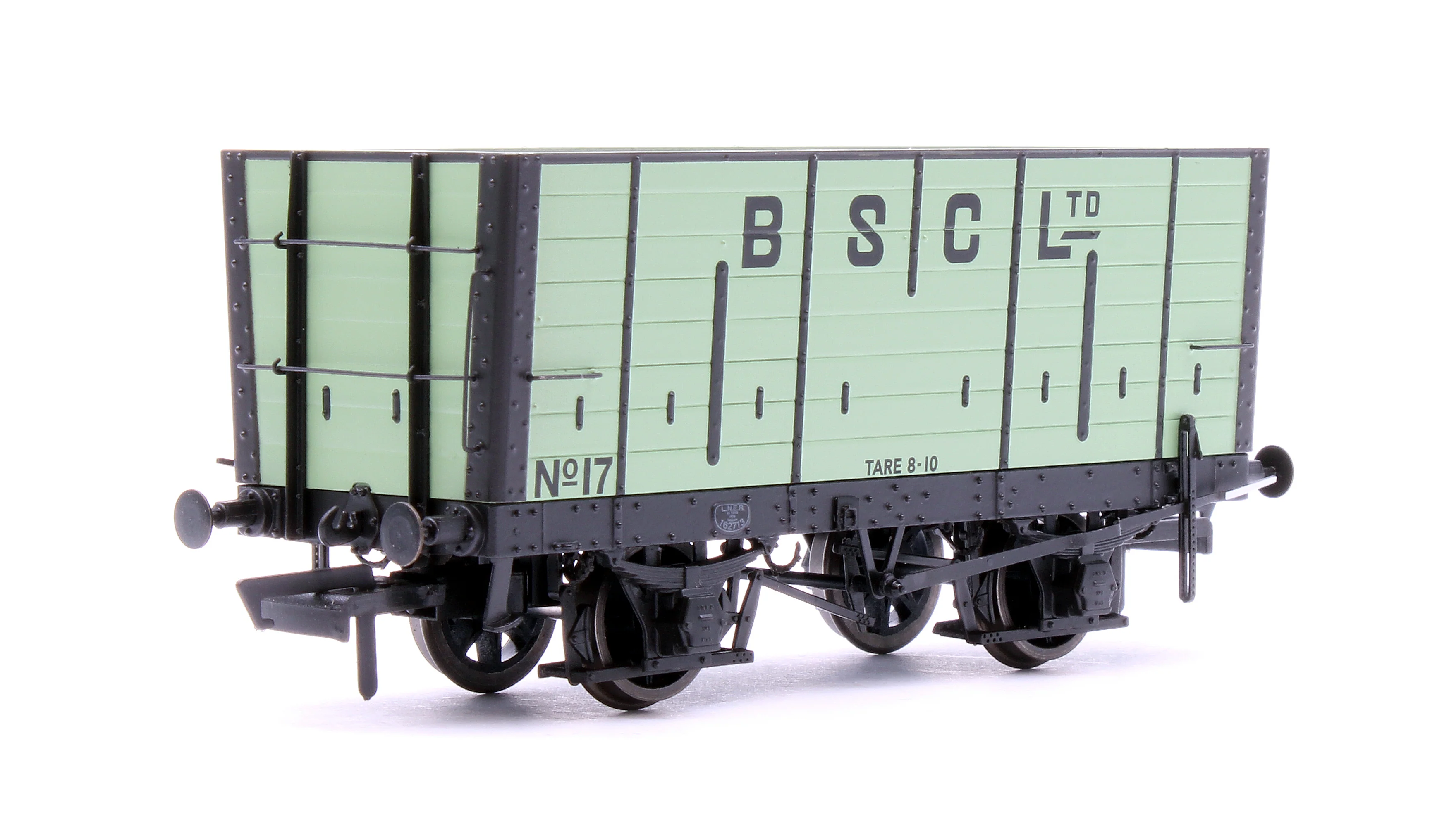 ACC2833 NER 20t Hopper - BSC (Internal User) Hopper - Pale Green, with black ironwork - Triple Pack - Image 7