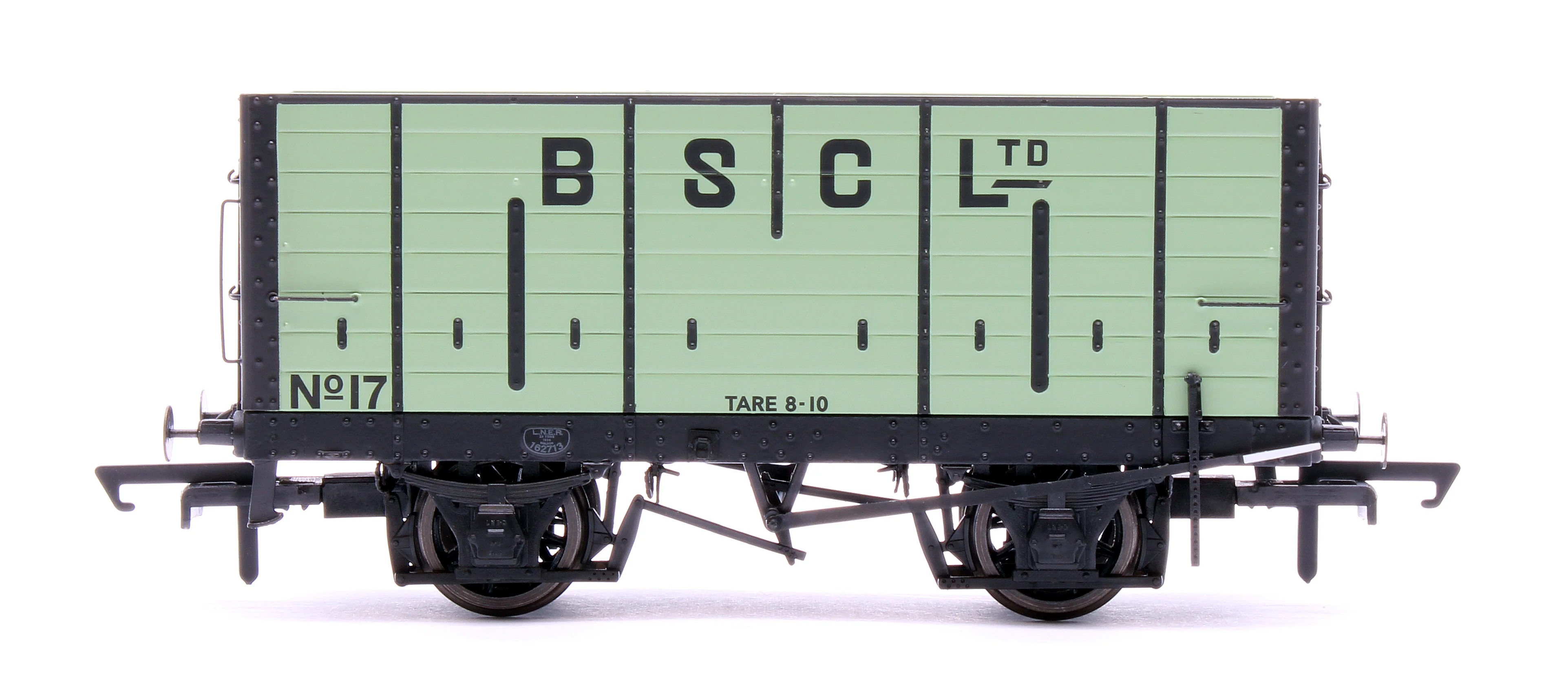 ACC2833 NER 20t Hopper - BSC (Internal User) Hopper - Pale Green, with black ironwork - Triple Pack - Image 8