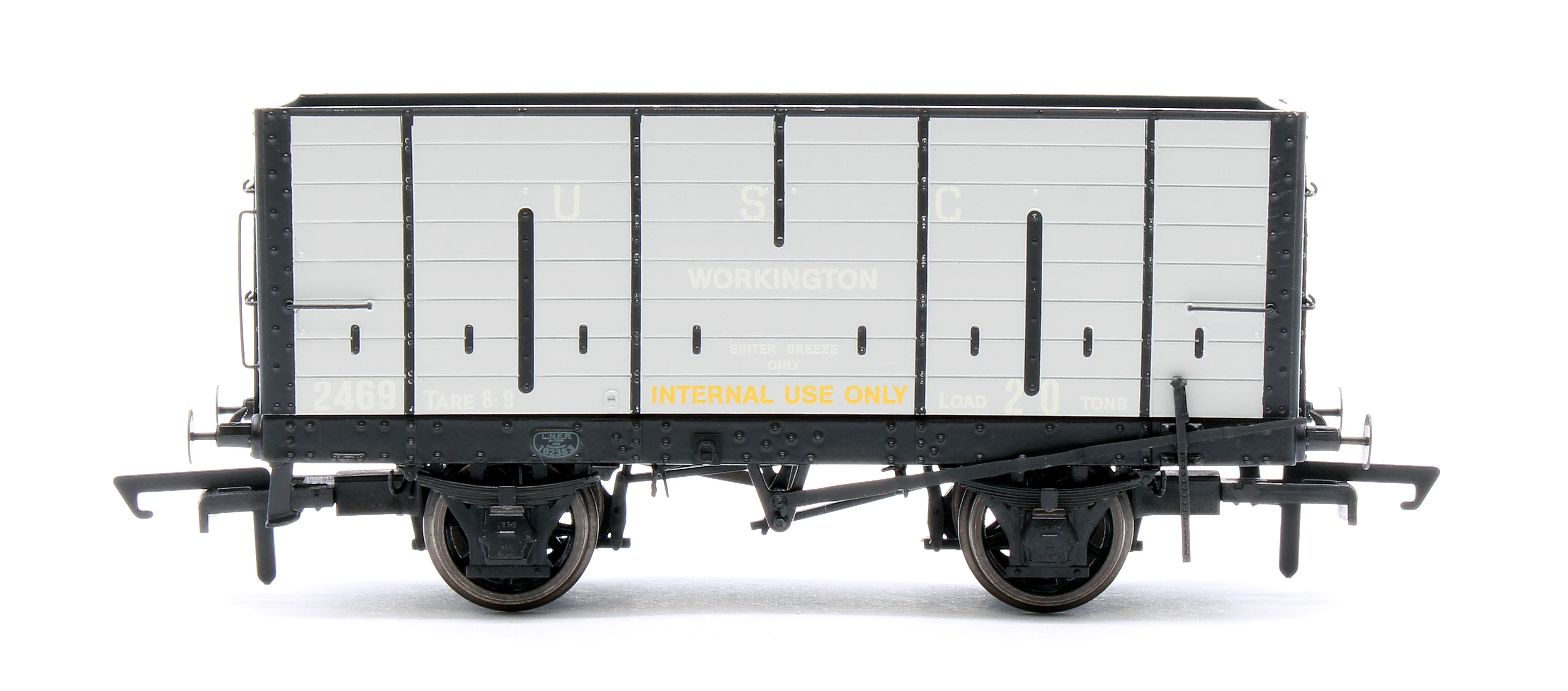 ACC2827 NER 20t Hopper - DGM 12 Hopper - United Steel Company Grey - Triple Pack - Image 8