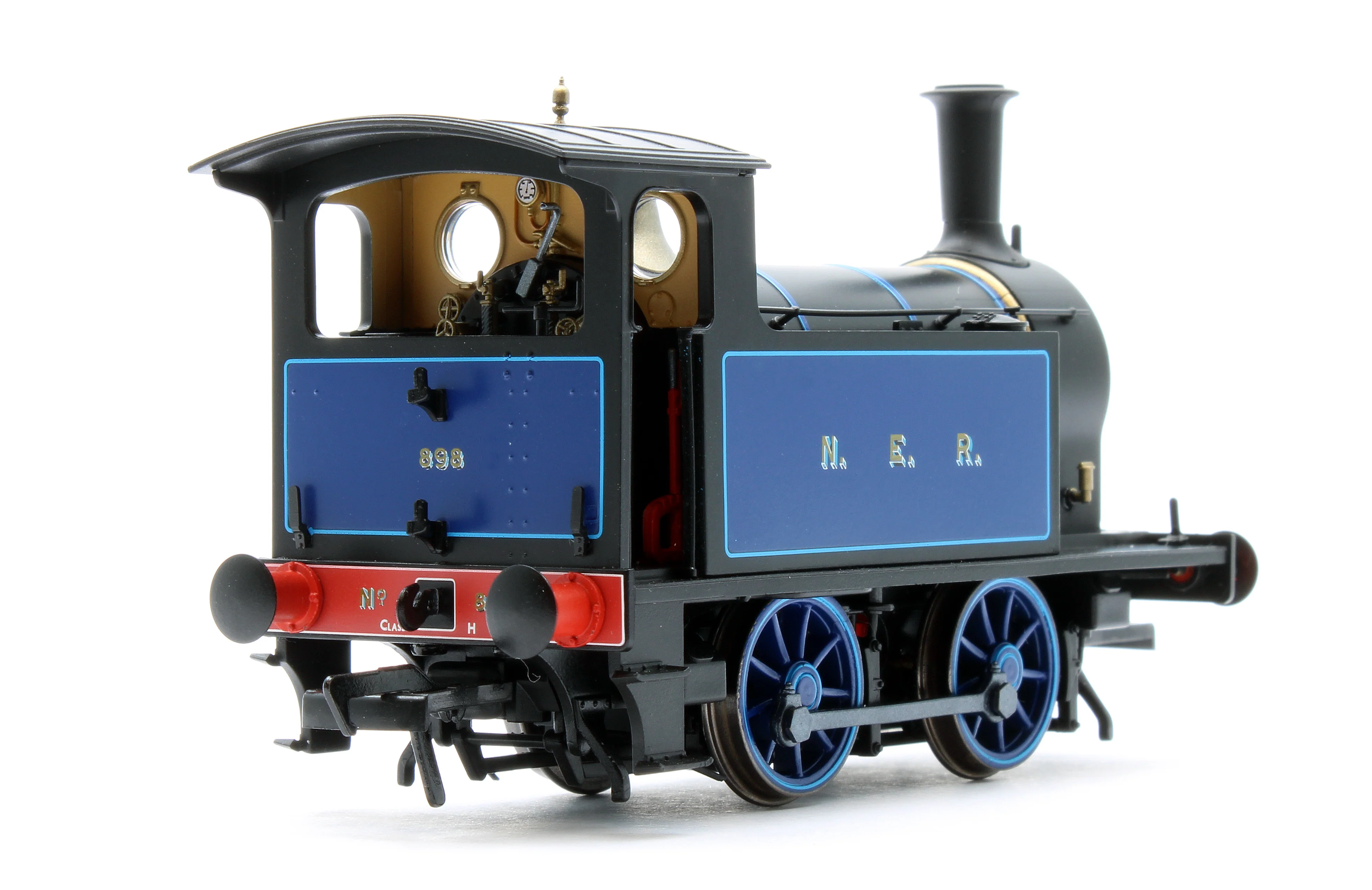 932510 NER H Class No.898 NER Blue 0-4-0T Steam Locomotive (DCC Sound) - Image 8