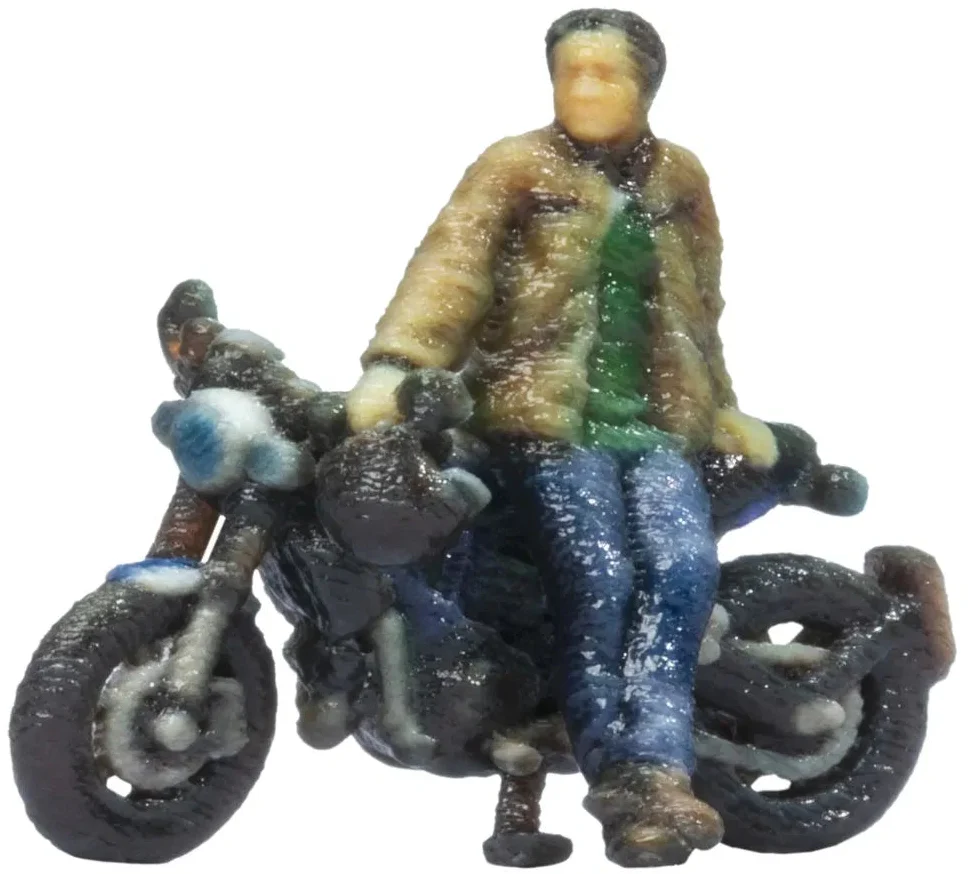 N10908 Cafe Racer Motorbike Standing 3D Master Figure