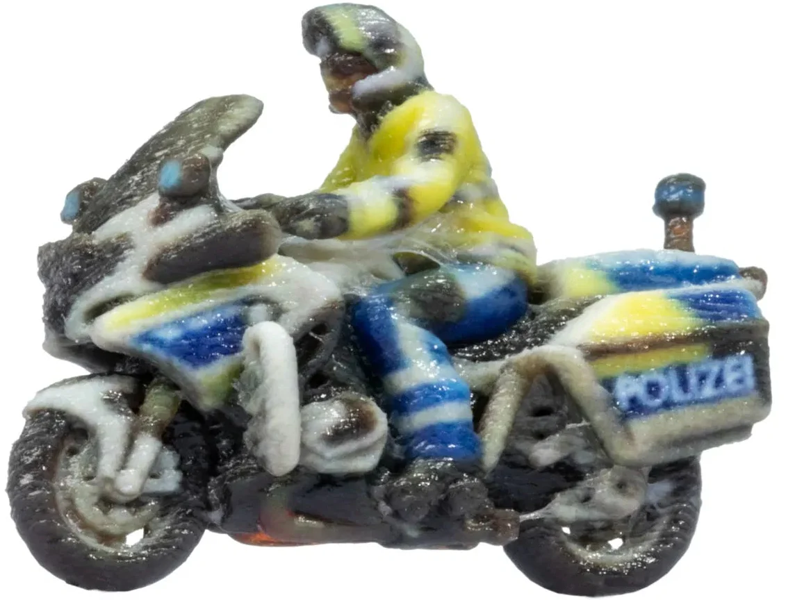 N10910 German Police Motorbike 3D Master Figure