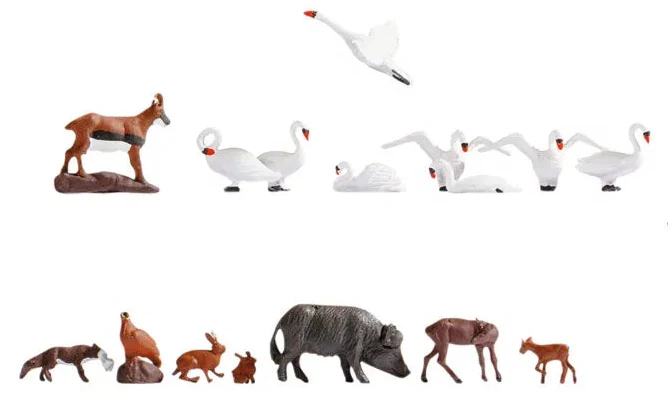 N16053 Wild Animals (45) Mega Economy Figure Set - Image 3