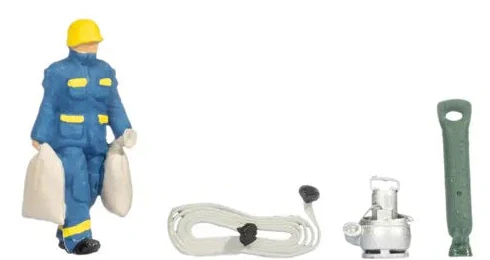N16258 THW Flood Relief Operation Themed Figure Set - Image 4