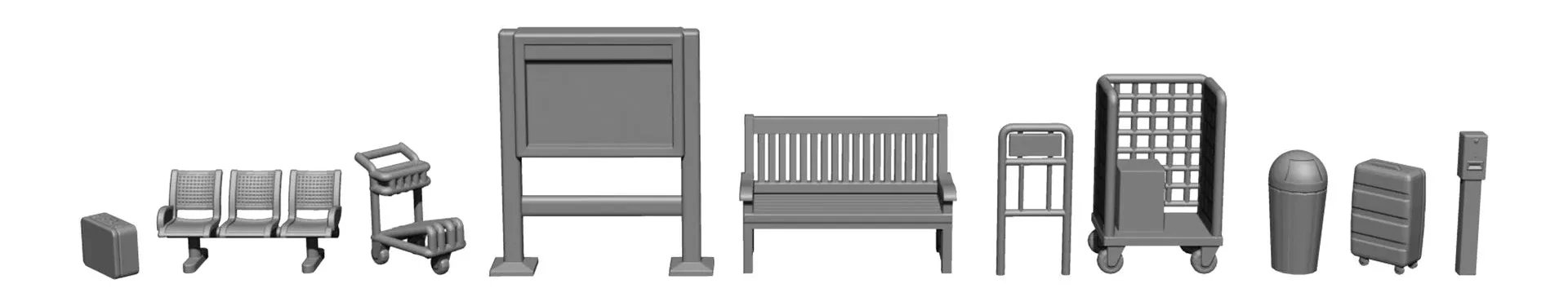 N16401 Station & Platform 3D Set (Pre-Built)
