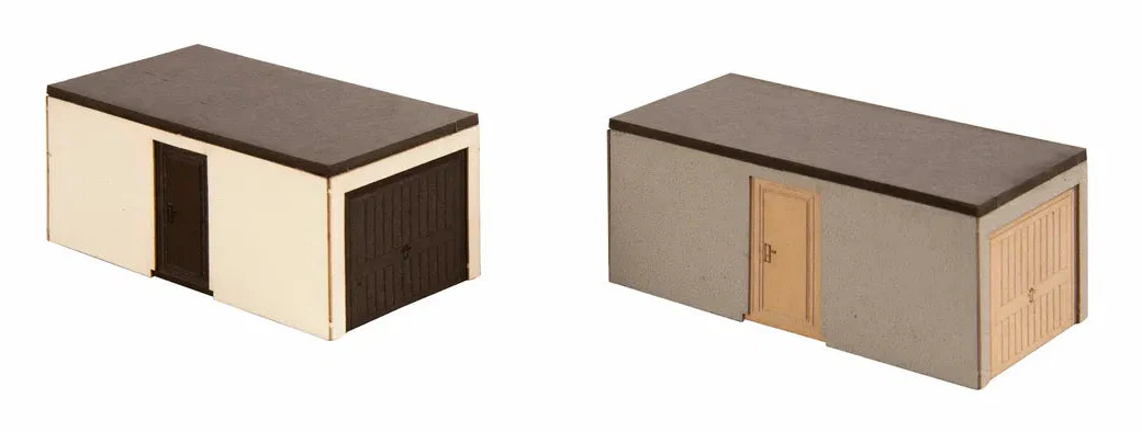 N14319 Prefab Garages (2) Laser Cut Minis Kit
