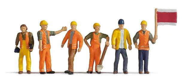 N15277 Railway Track Workers (6) Figure Set
