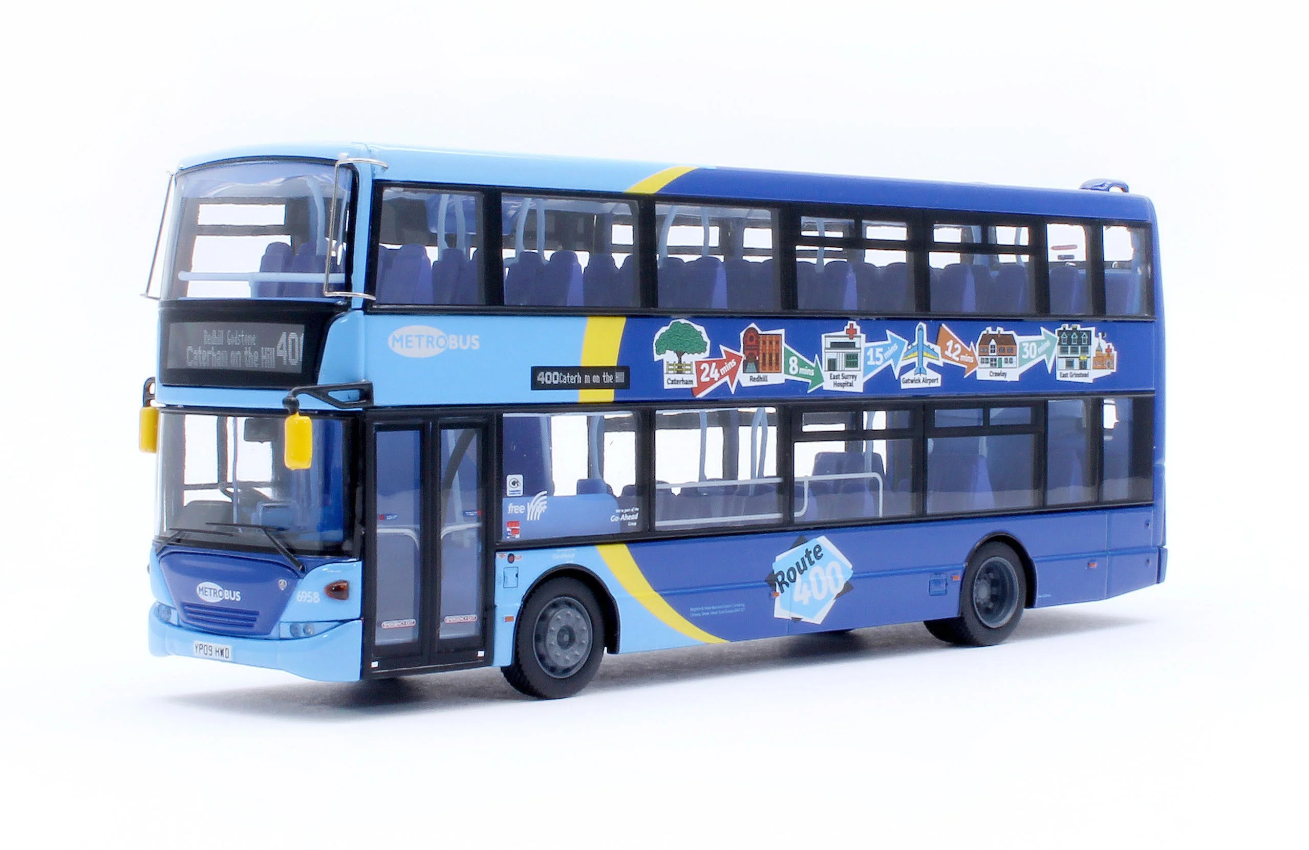 UK9503 Scania OmniCity Double Decker Metrobus (6958 - YP09 HWD)