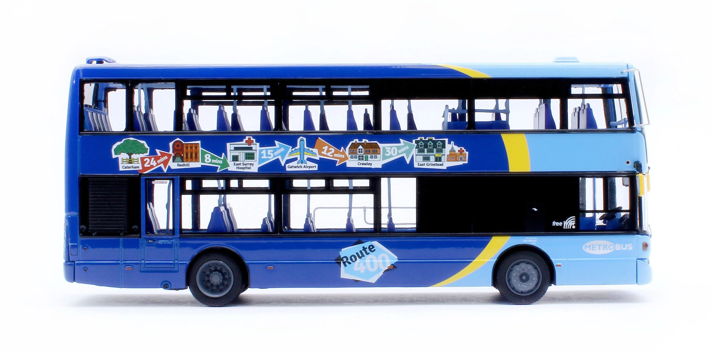 UK9503 Scania OmniCity Double Decker Metrobus (6958 - YP09 HWD) - Image 2