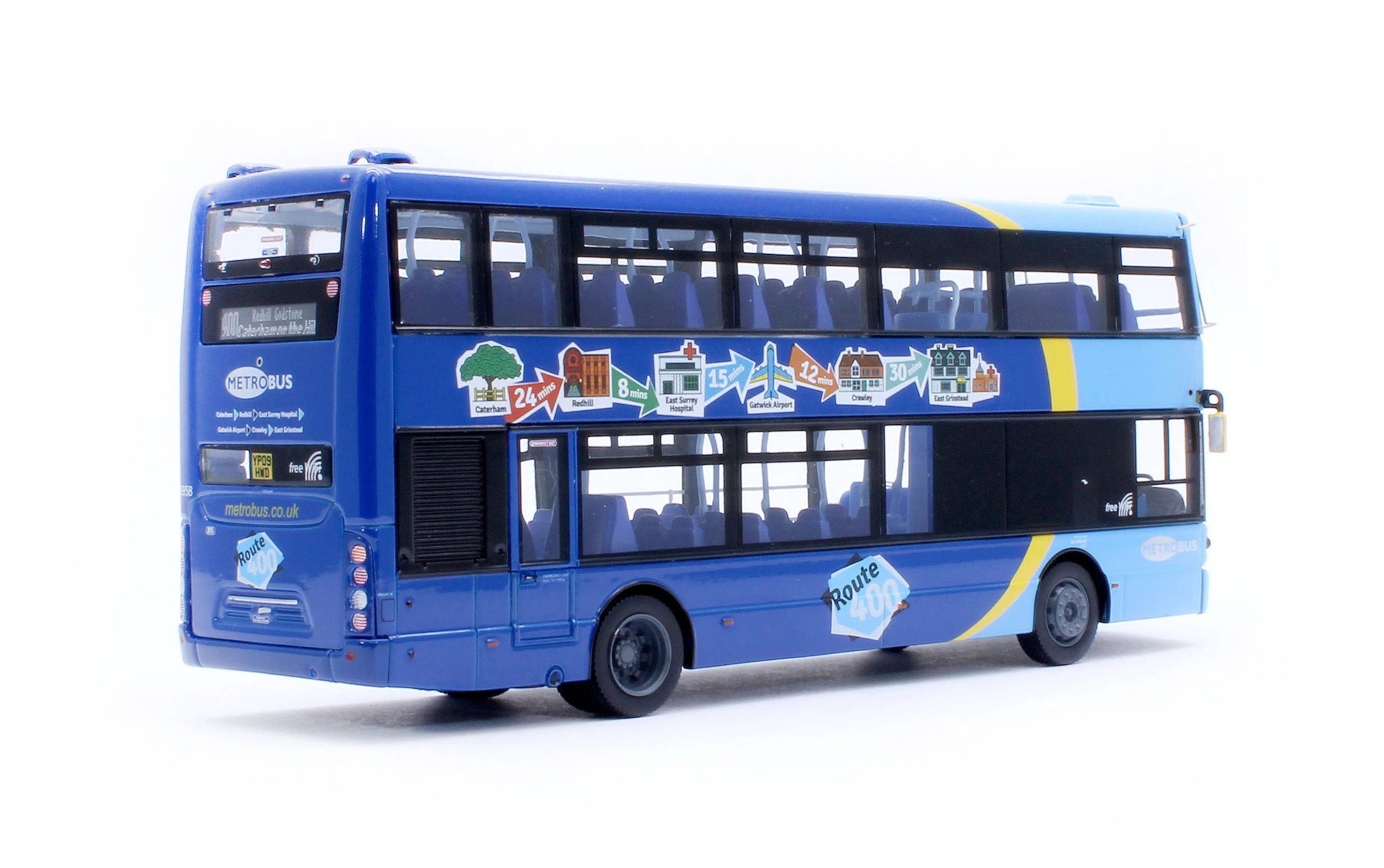 UK9503 Scania OmniCity Double Decker Metrobus (6958 - YP09 HWD) - Image 3