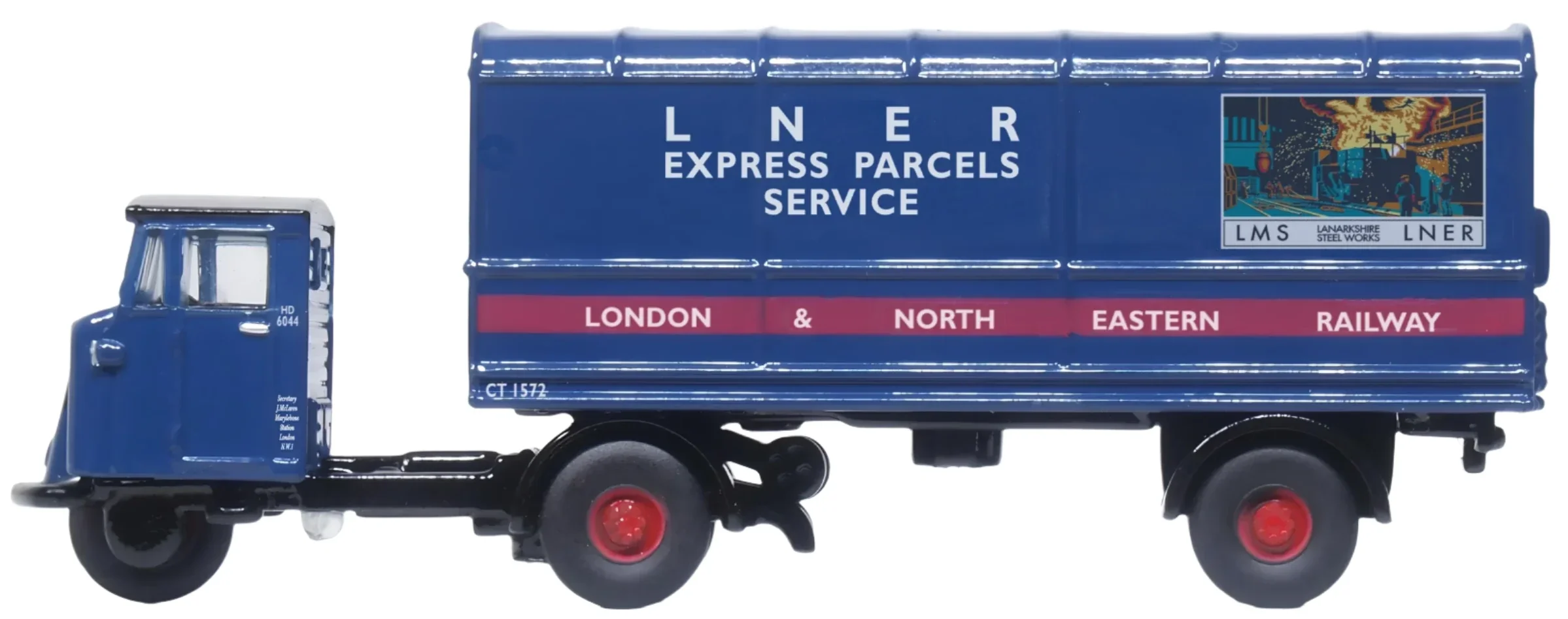 120MH004 Scammell Mechanical Horse Van Trailer LNER - Image 3