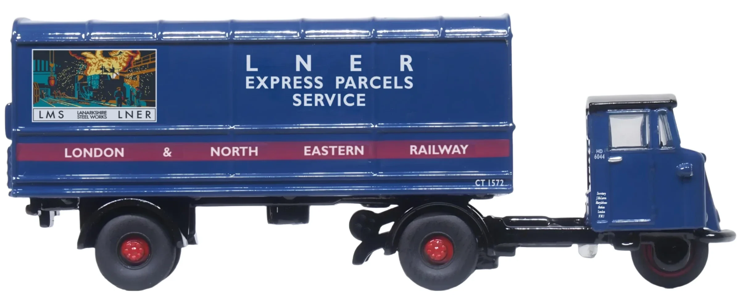 120MH004 Scammell Mechanical Horse Van Trailer LNER - Image 4