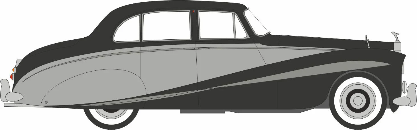 43EMP003 Rolls Royce Silver Cloud/Hooper Empress Black/Silver - Image 6