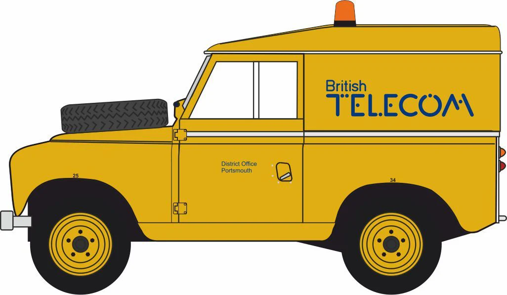 43LR3S009 Land Rover Series III Hard Top British Telecom