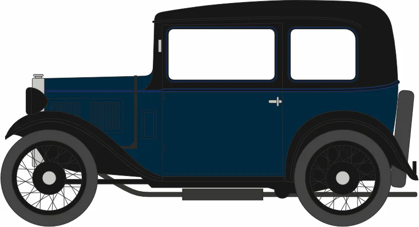 76ASS002 Austin Seven RN Saloon Light Royal Blue - Image 2