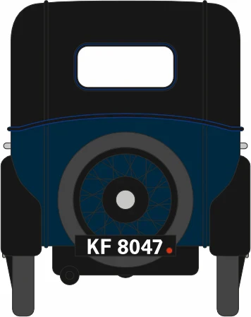 76ASS002 Austin Seven RN Saloon Light Royal Blue - Image 5