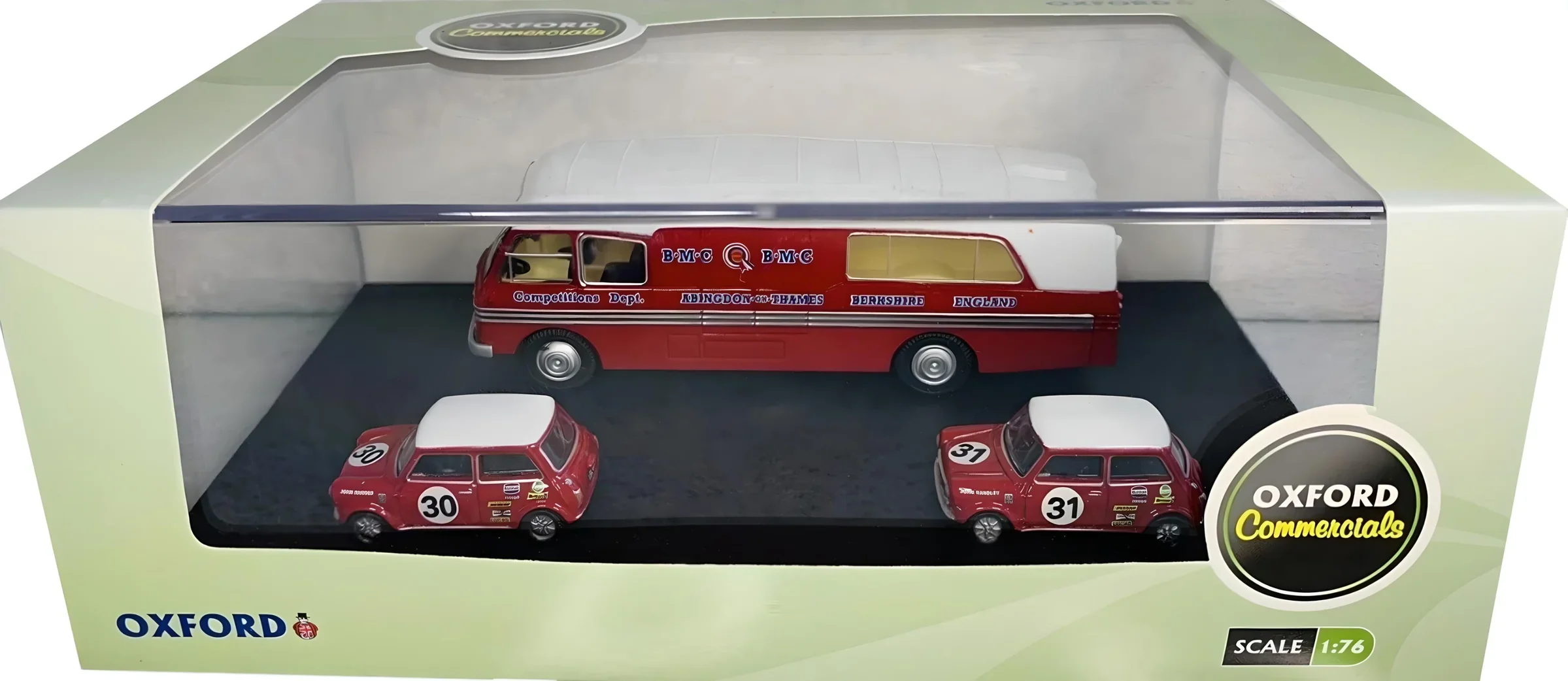 76BMC003 BMC Car Transporter & Two Minis BMC Competitions Dept - Image 2
