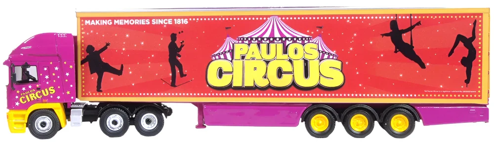 76EC005 ERF EC14 Olympic Curtains Box Trailer Paulos Circus - Image 3
