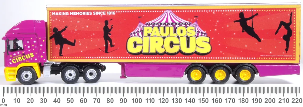 76EC005 ERF EC14 Olympic Curtains Box Trailer Paulos Circus - Image 6