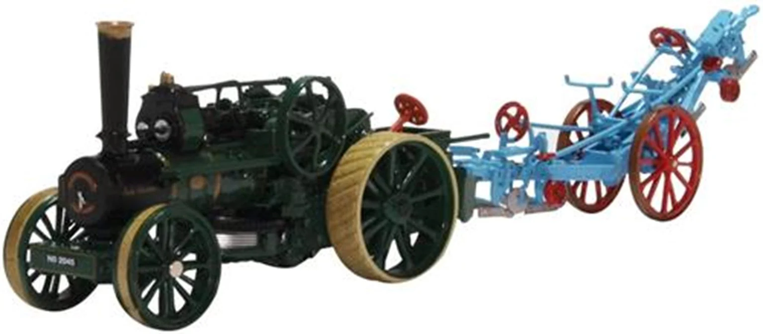 76FBB005 Fowler BB1 Ploughing Engine Lady Caroline & Plough