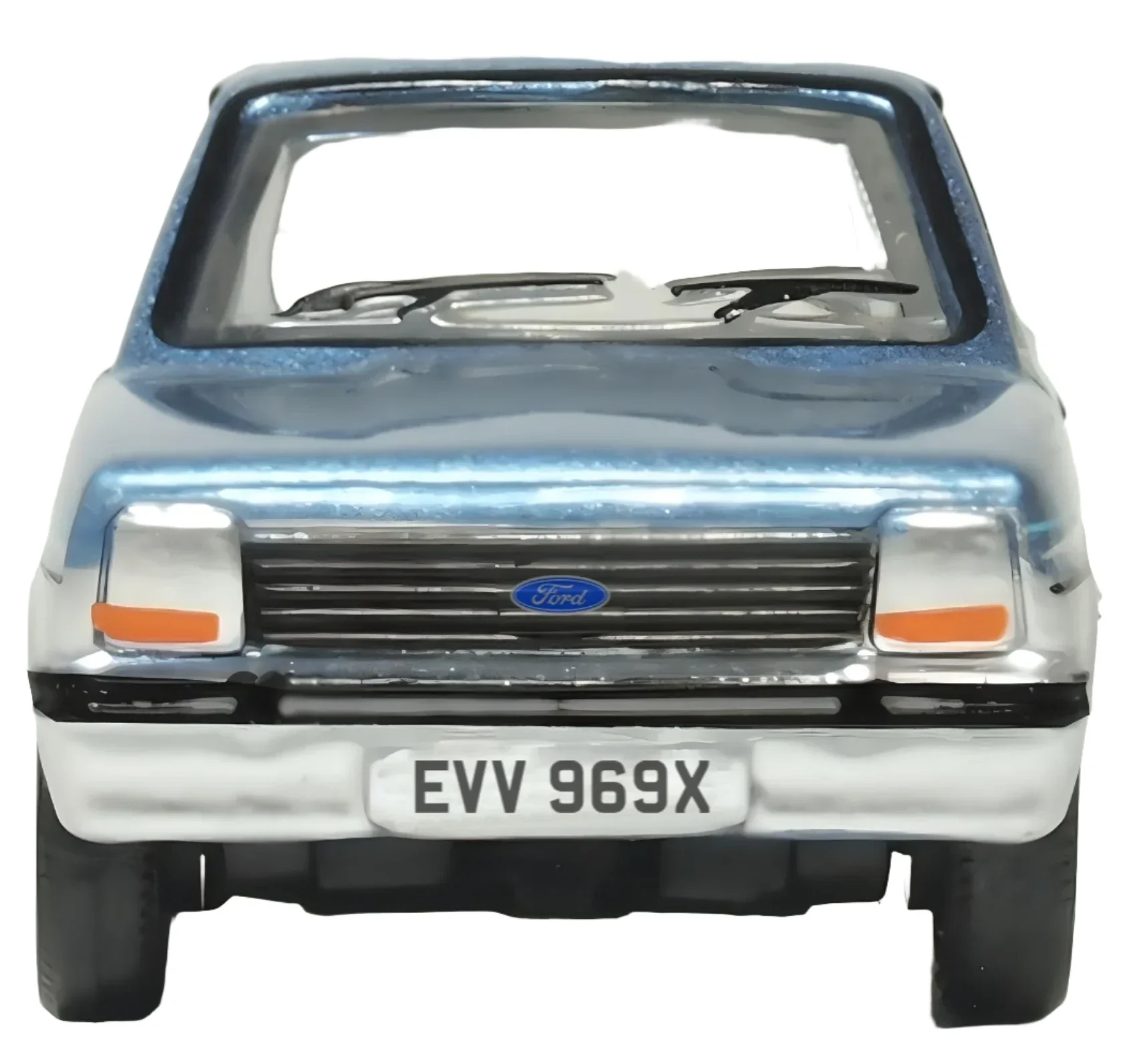 76FF007 Ford Fiesta MkI Titan Blue/Strato Silver - Image 2
