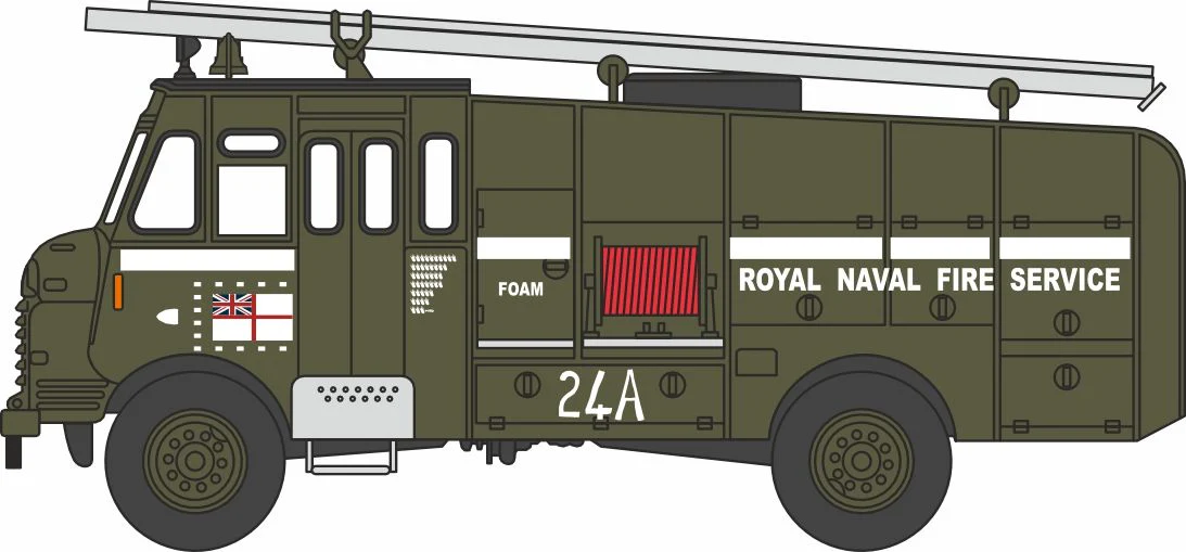 76GG010 Green Goddess Royal Navy Fire Service/Firemans Strike 1977/8