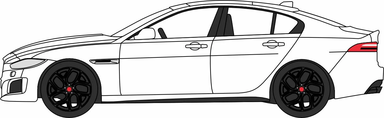 76JXE004 Jaguar XE Fuji White