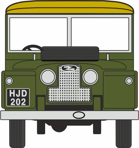 76LAN188009 Land Rover Series I 88" Canvas Bronze Green - Image 4