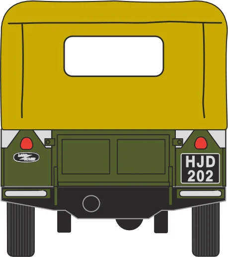 76LAN188009 Land Rover Series I 88" Canvas Bronze Green - Image 5