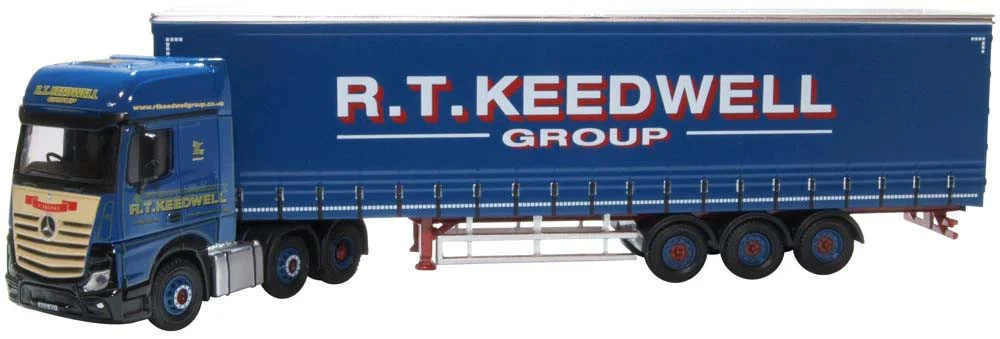 76MB011 Mercedes Actros GSC Curtainside R T Keedwell
