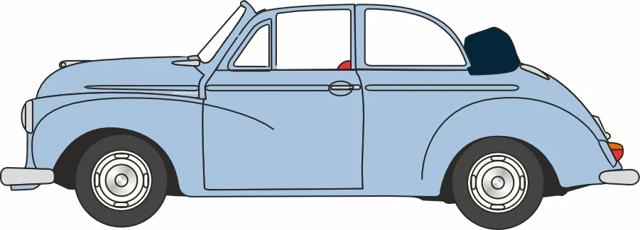 76MMC007 Morris Minor Convertible (Open) Smoke Grey