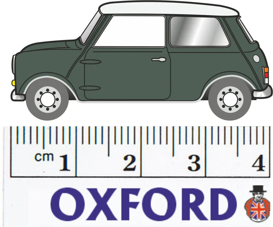 76MN003 Austin Mini Almond Green/Old English White - Image 2